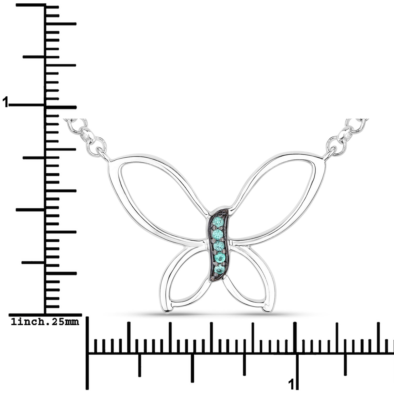 0.08 Carat Genuine Zambian Emerald .925 Sterling Silver Pendant 0.08 C.T.W Sterling Silver - view 6