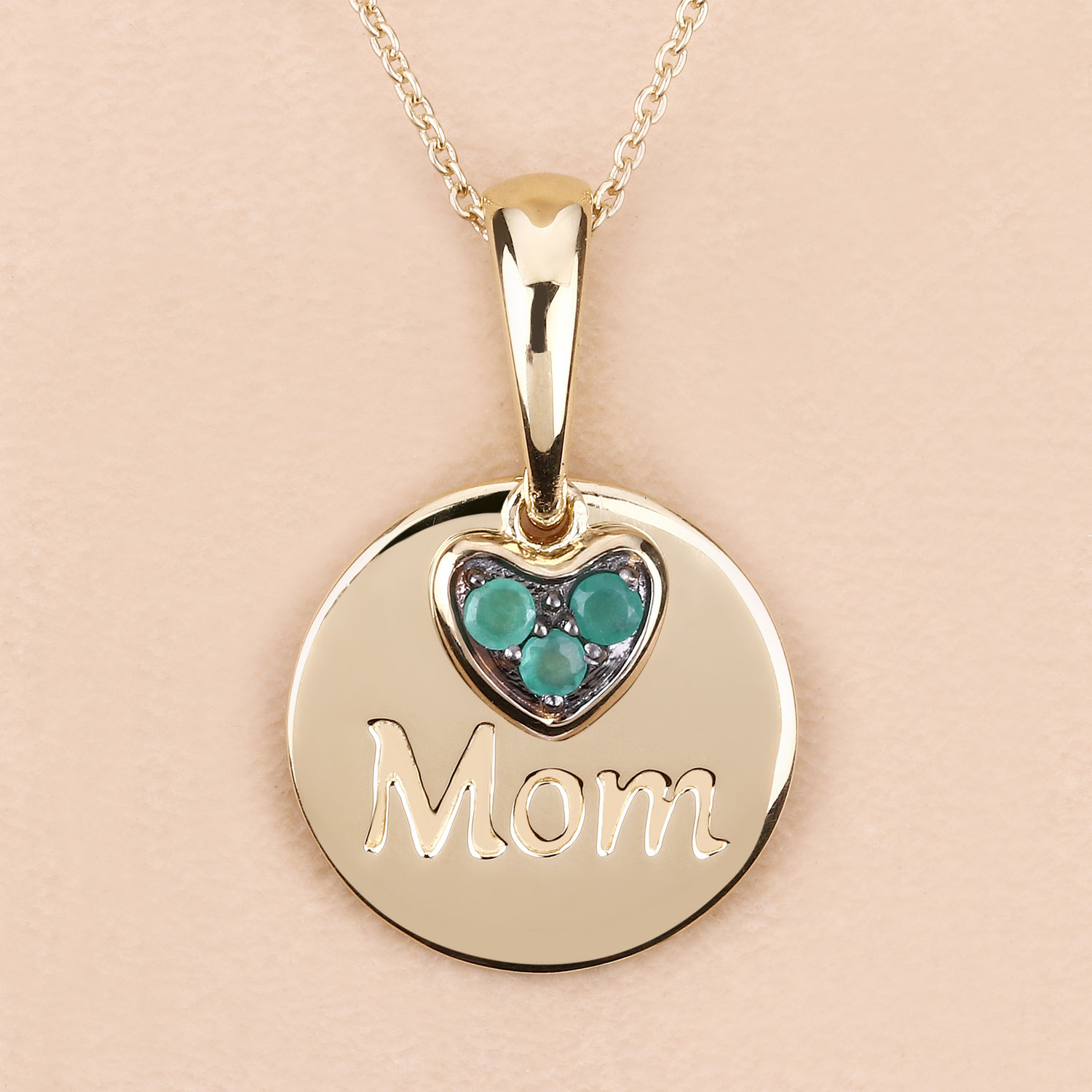 0.17 Carat Genuine Emerald .925 Sterling Silver Pendant 0.17 C.T.W Sterling Silver - view 8