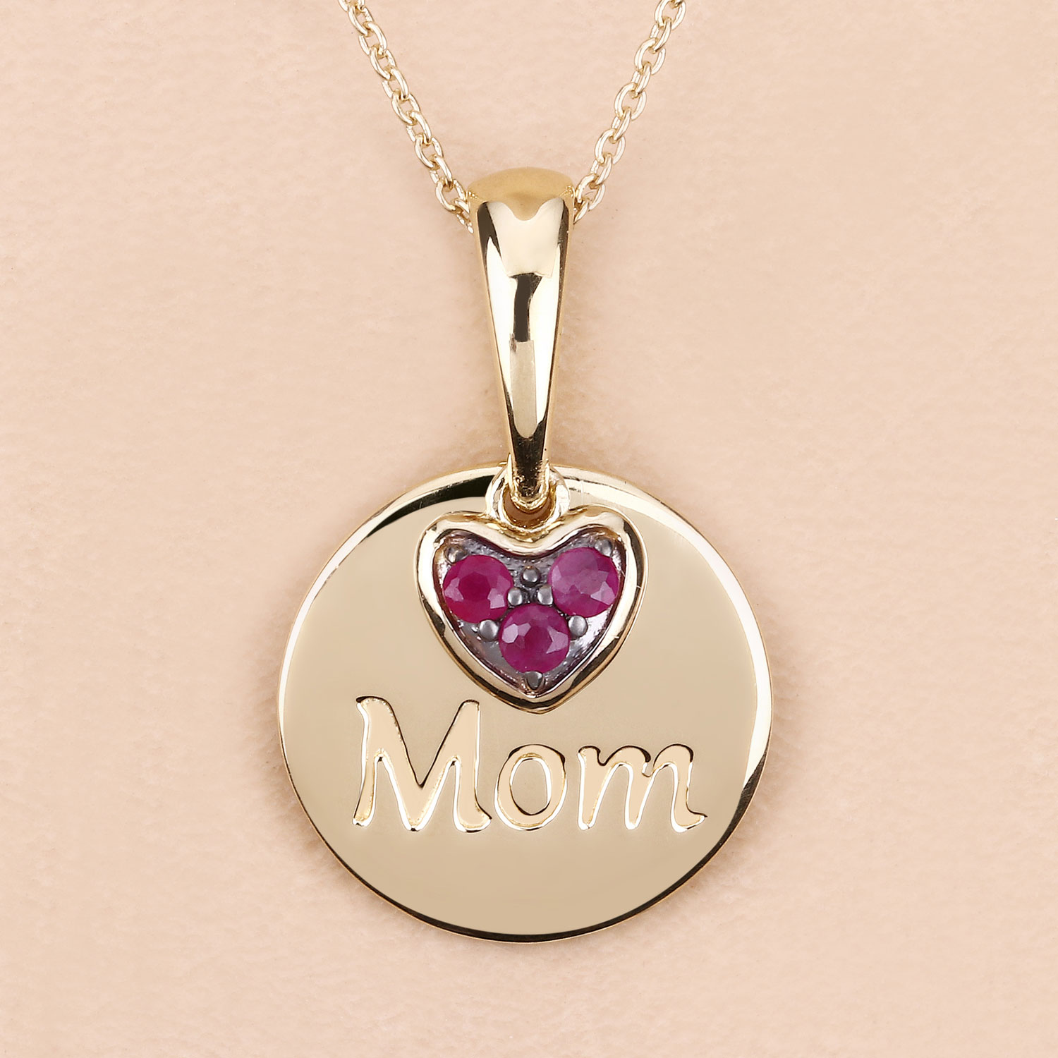 0.20 Carat Genuine Ruby .925 Sterling Silver Pendant 0.20 C.T.W Sterling Silver - view 8