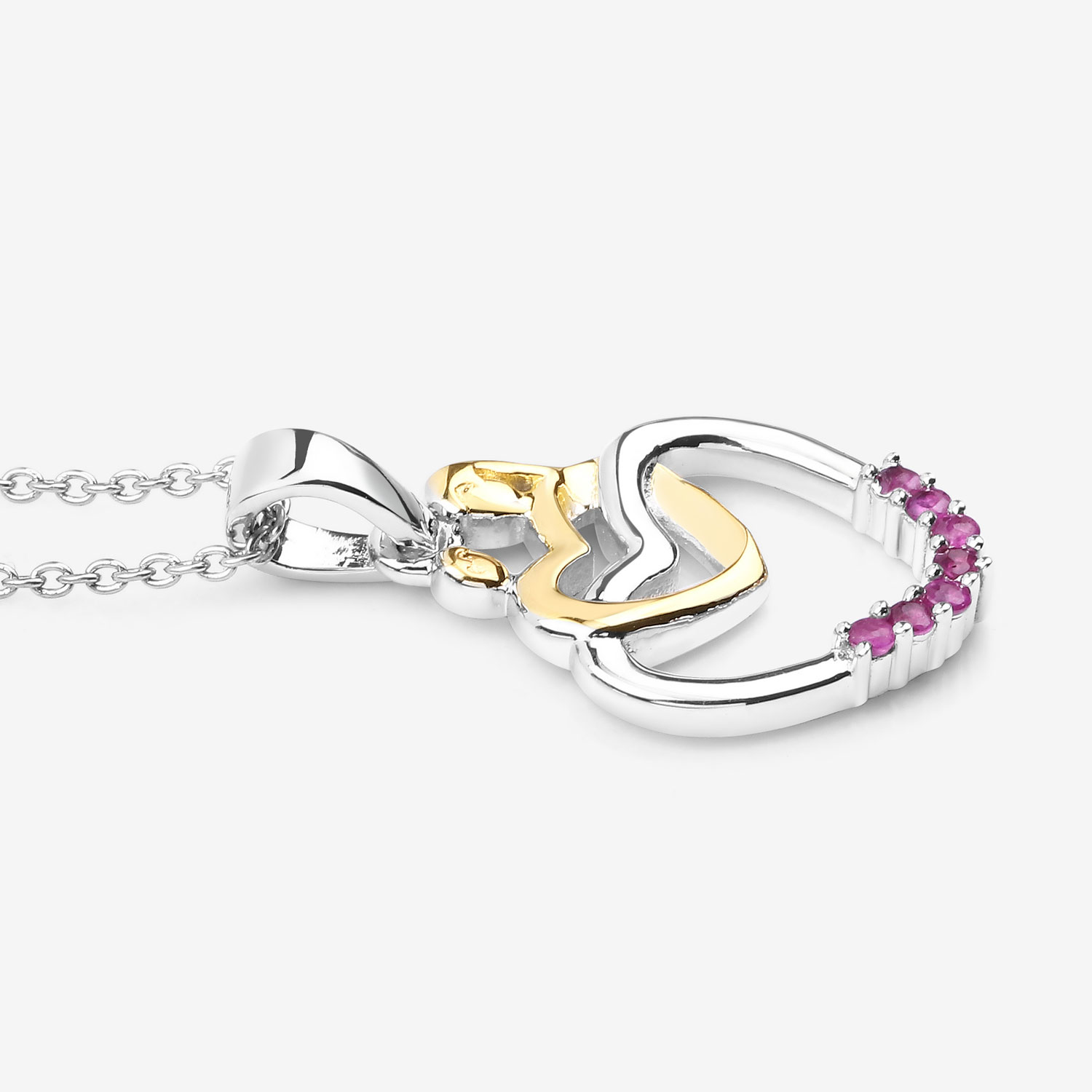 0.14 Carat Genuine Ruby .925 Sterling Silver Pendant 0.14 C.T.W Sterling Silver - view 8