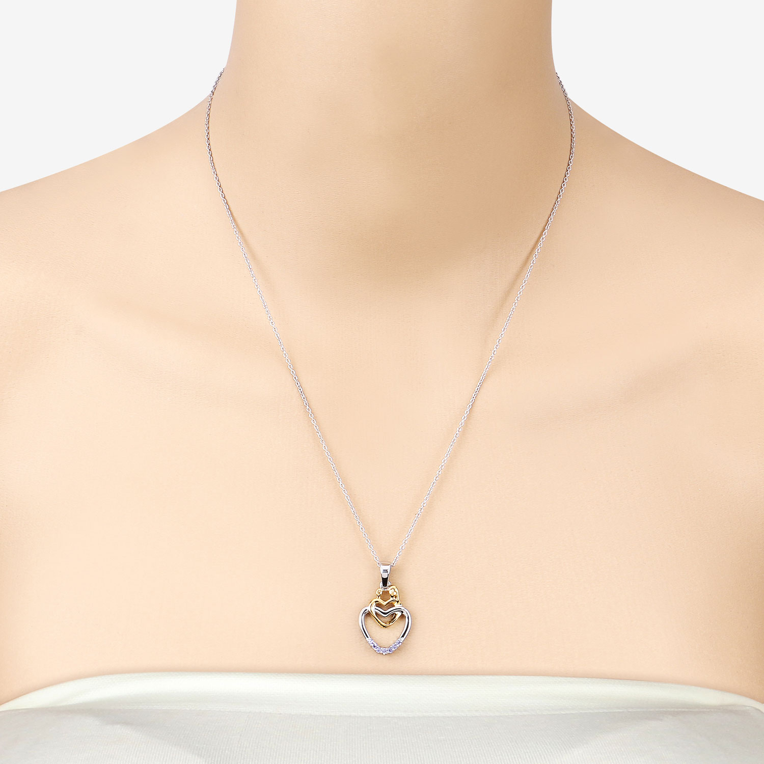 0.14 Carat Genuine Tanzanite .925 Sterling Silver Pendant 0.14 C.T.W Sterling Silver - view 7