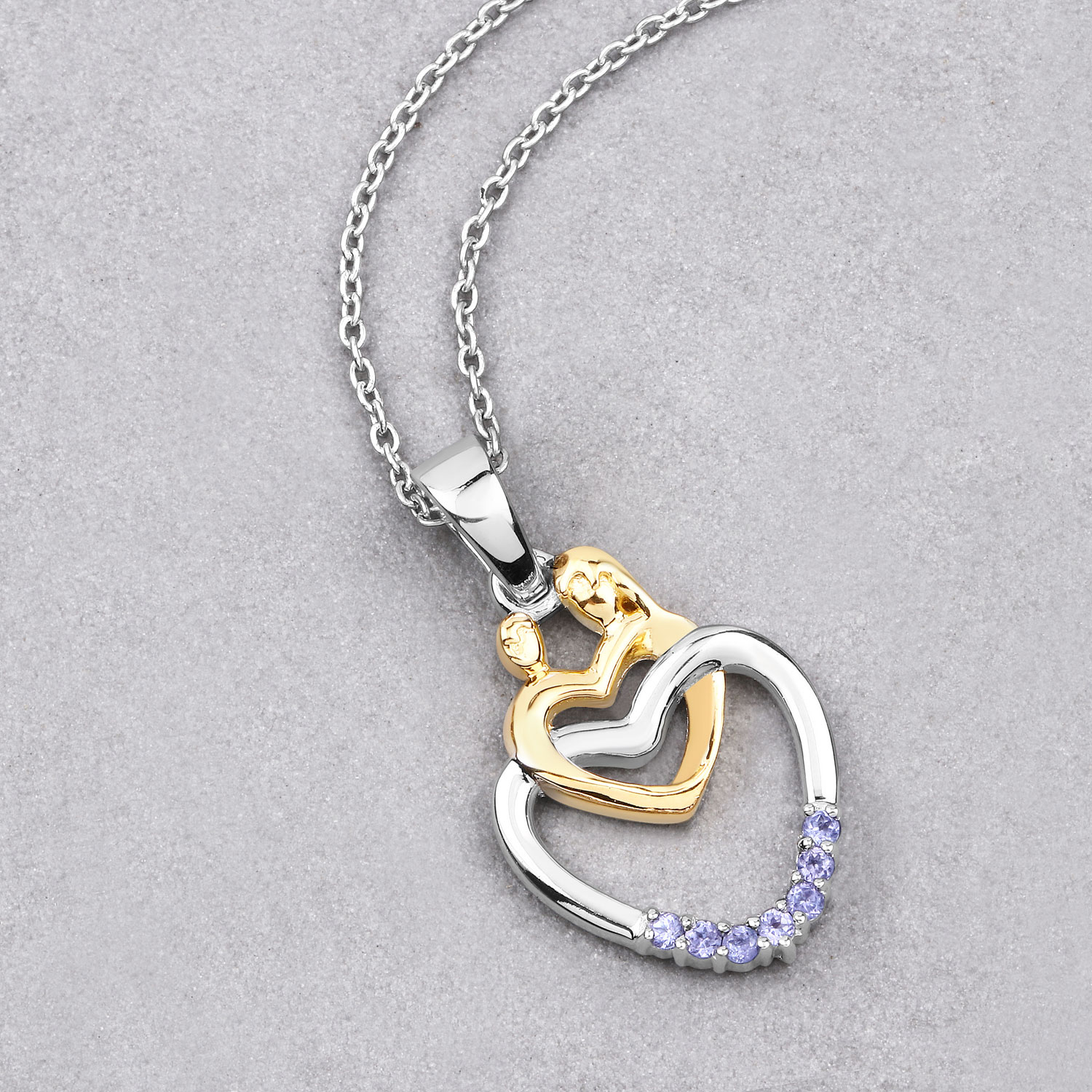 0.14 Carat Genuine Tanzanite .925 Sterling Silver Pendant 0.14 C.T.W Sterling Silver - view 8