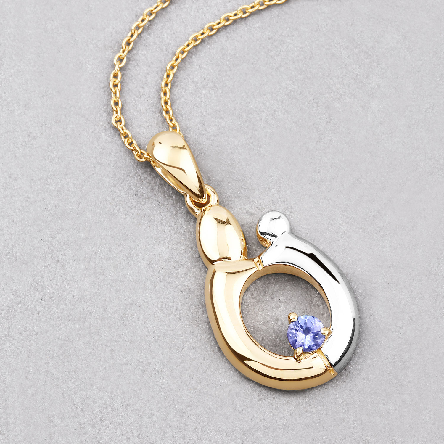 0.19 Carat Genuine Tanzanite .925 Sterling Silver Pendant 0.19 C.T.W Sterling Silver - view 8