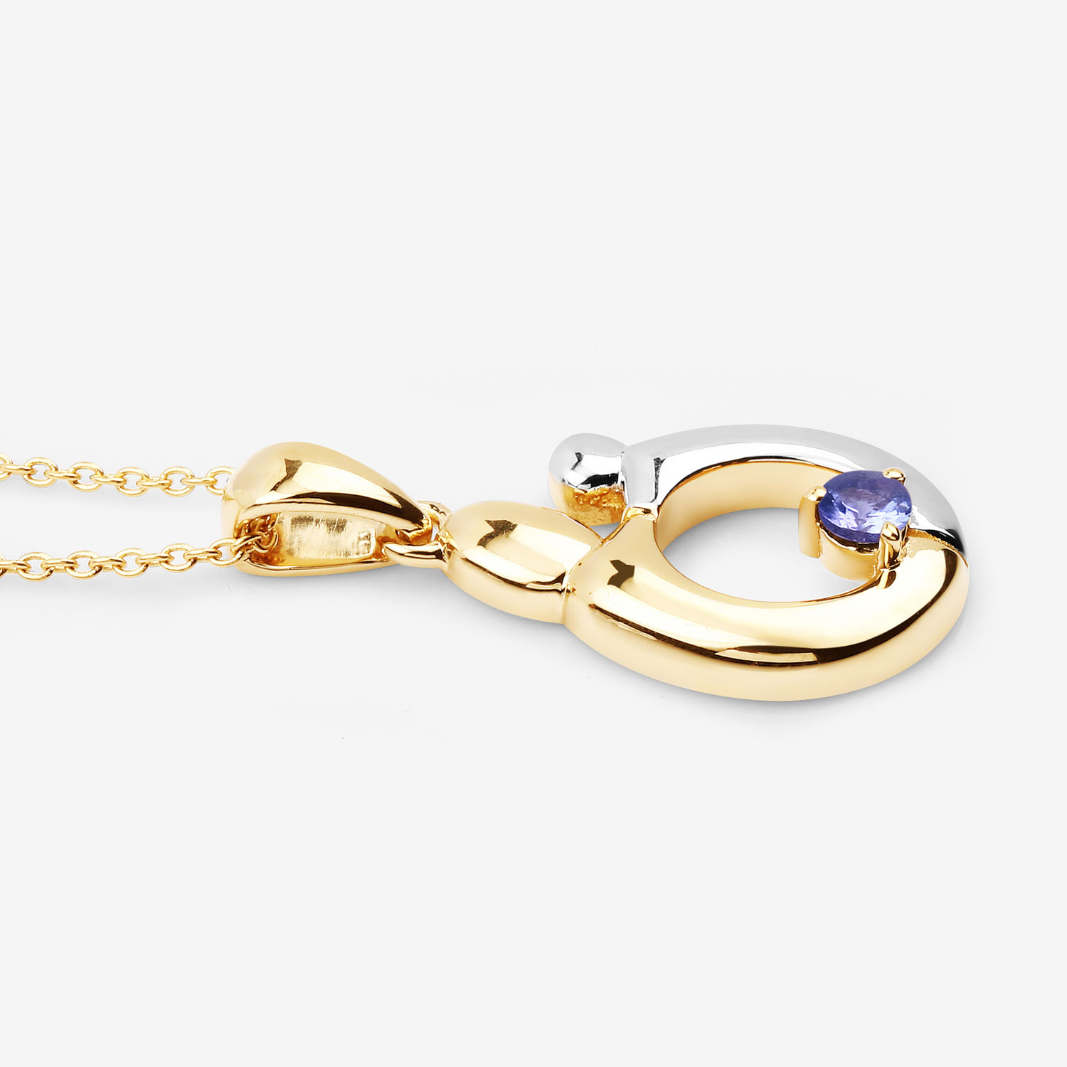 0.19 Carat Genuine Tanzanite .925 Sterling Silver Pendant 0.19 C.T.W Sterling Silver - view 5