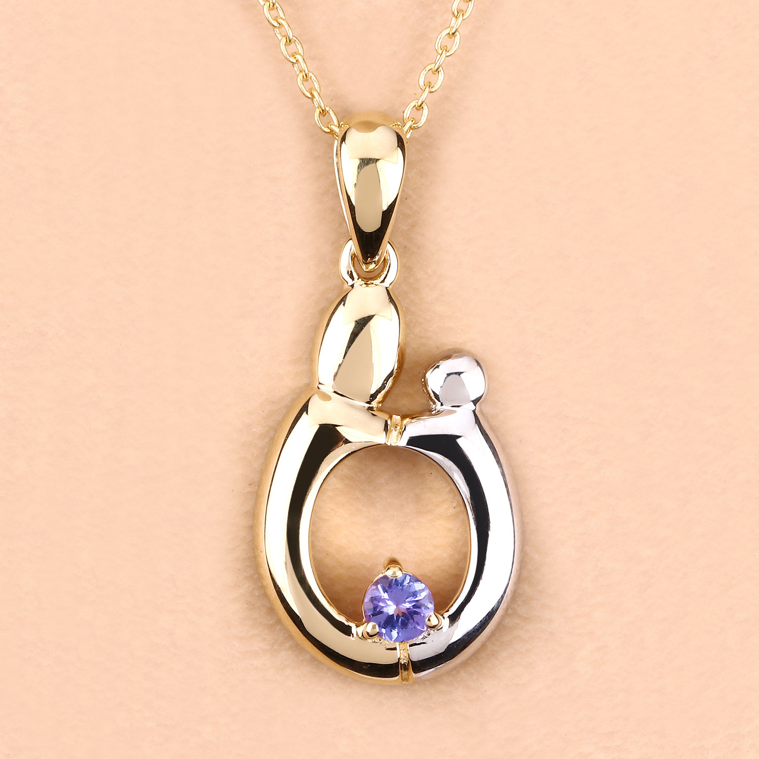 0.19 Carat Genuine Tanzanite .925 Sterling Silver Pendant 0.19 C.T.W Sterling Silver - view 7