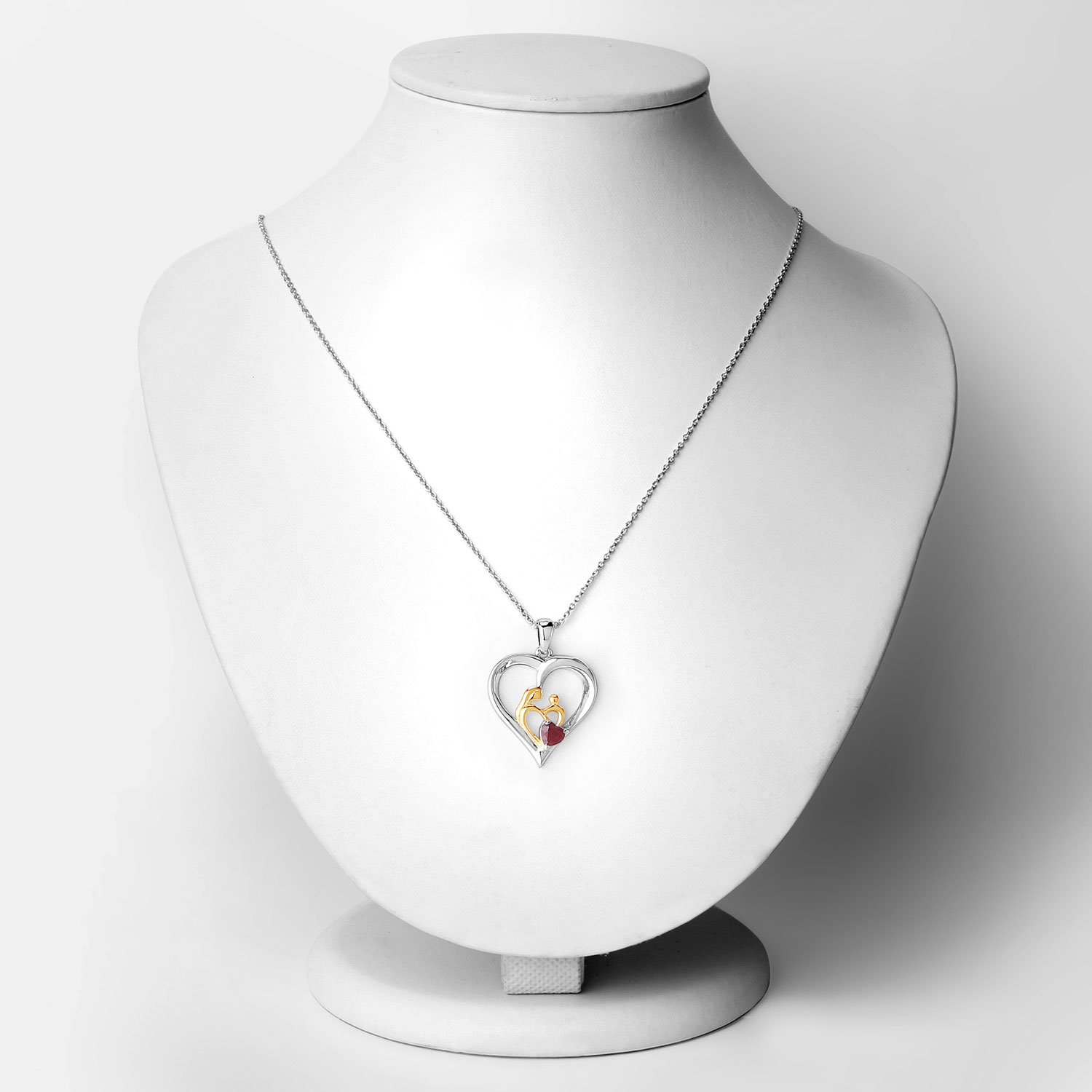 0.50 Carat Genuine Ruby .925 Sterling Silver Pendant 0.50 C.T.W Sterling Silver - view 5