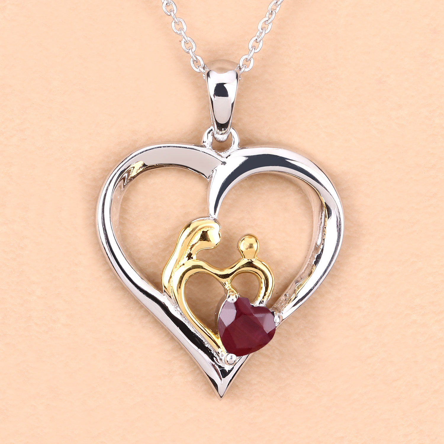 0.50 Carat Genuine Ruby .925 Sterling Silver Pendant 0.50 C.T.W Sterling Silver - view 7