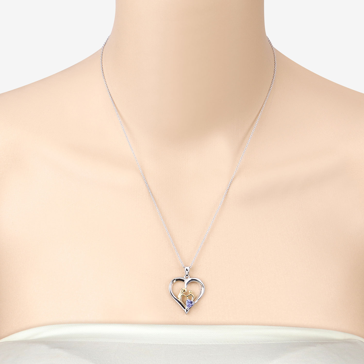 0.45 Carat Genuine Tanzanite .925 Sterling Silver Pendant 0.45 C.T.W Sterling Silver - view 4