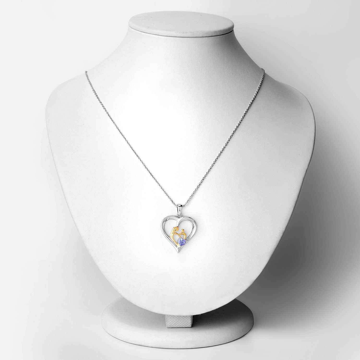 0.45 Carat Genuine Tanzanite .925 Sterling Silver Pendant 0.45 C.T.W Sterling Silver - view 3