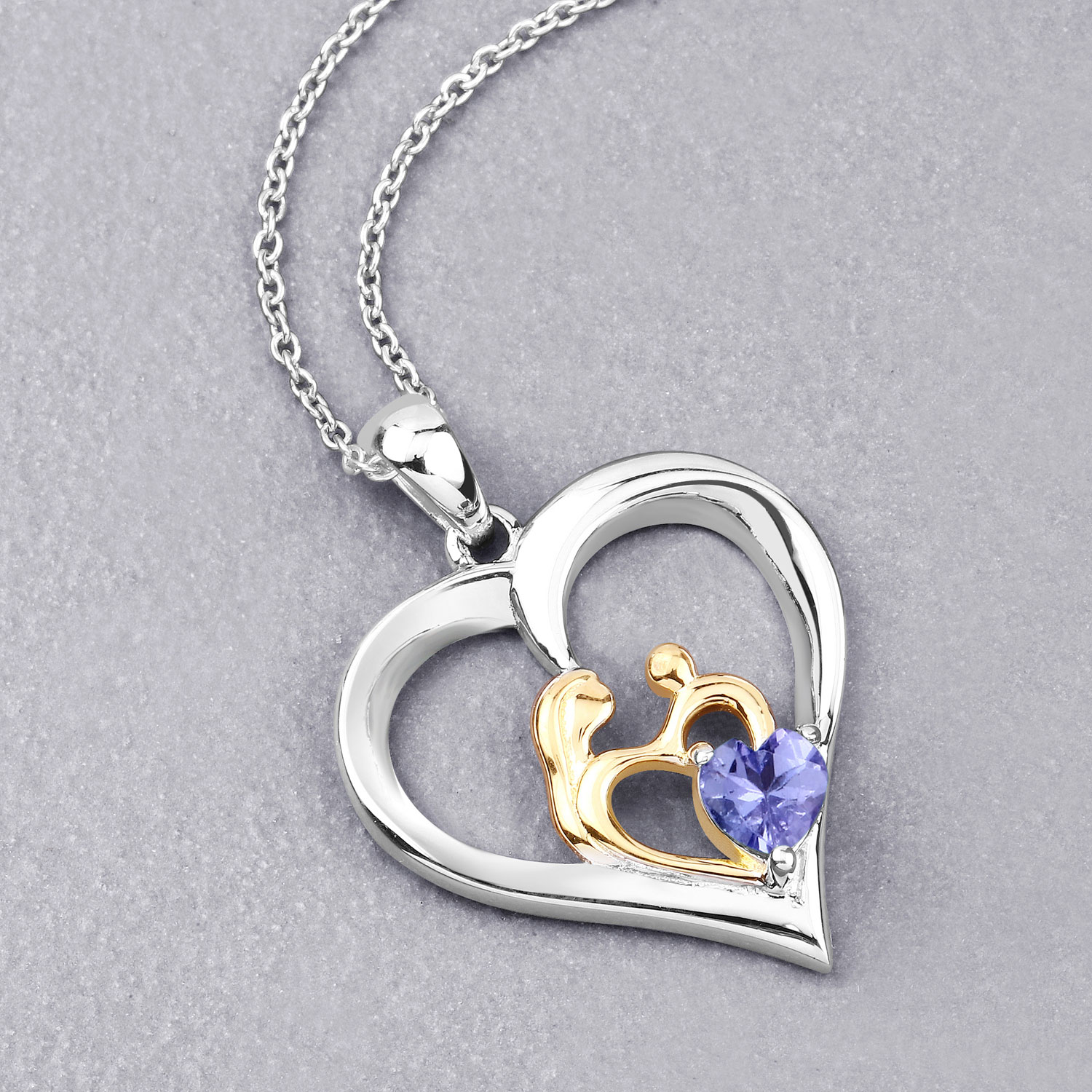 0.45 Carat Genuine Tanzanite .925 Sterling Silver Pendant 0.45 C.T.W Sterling Silver - view 8