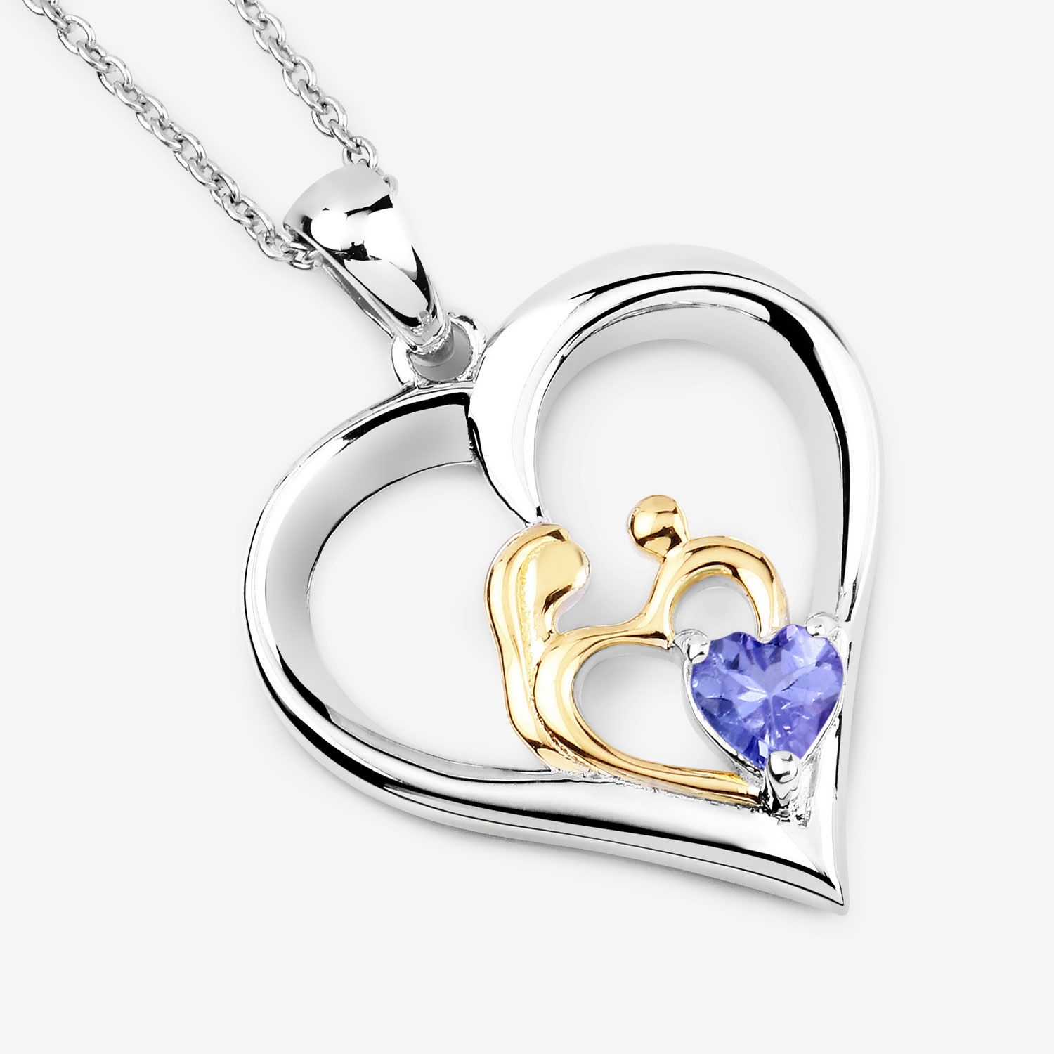 0.45 Carat Genuine Tanzanite .925 Sterling Silver Pendant 0.45 C.T.W Sterling Silver - view 6