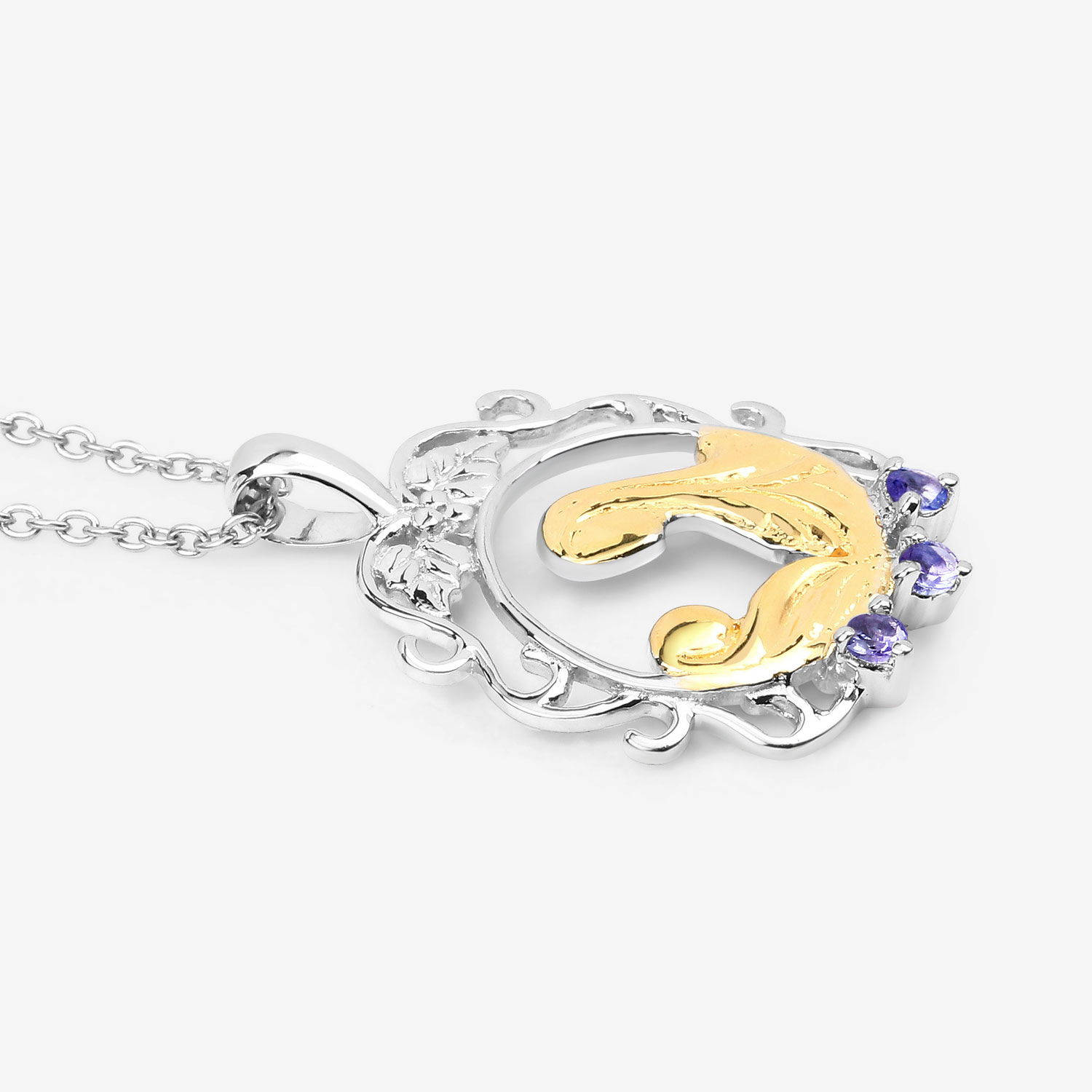 0.11 Carat Genuine Tanzanite .925 Sterling Silver Pendant 0.11 C.T.W Sterling Silver - view 3