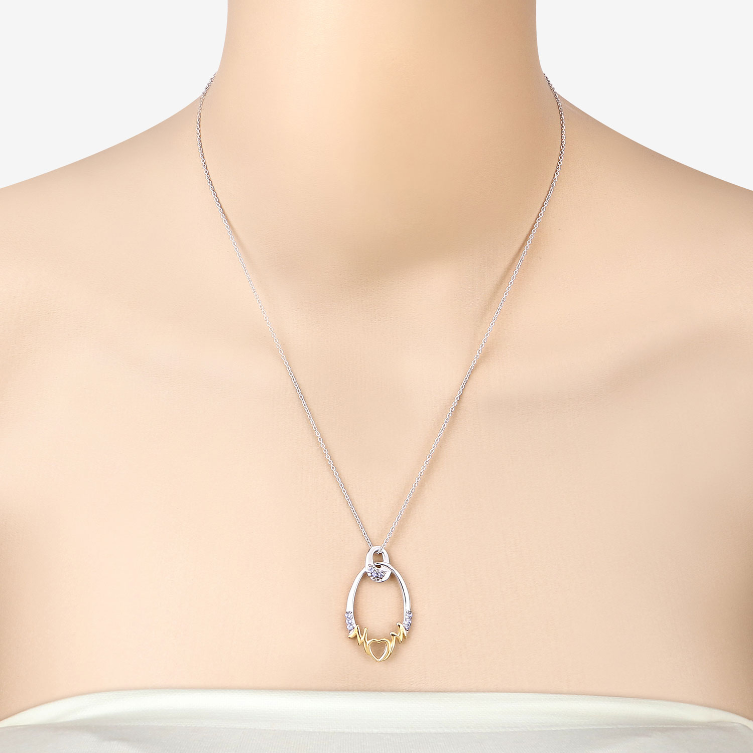 0.18 Carat Genuine Tanzanite .925 Sterling Silver Pendant 0.18 C.T.W Sterling Silver - view 4