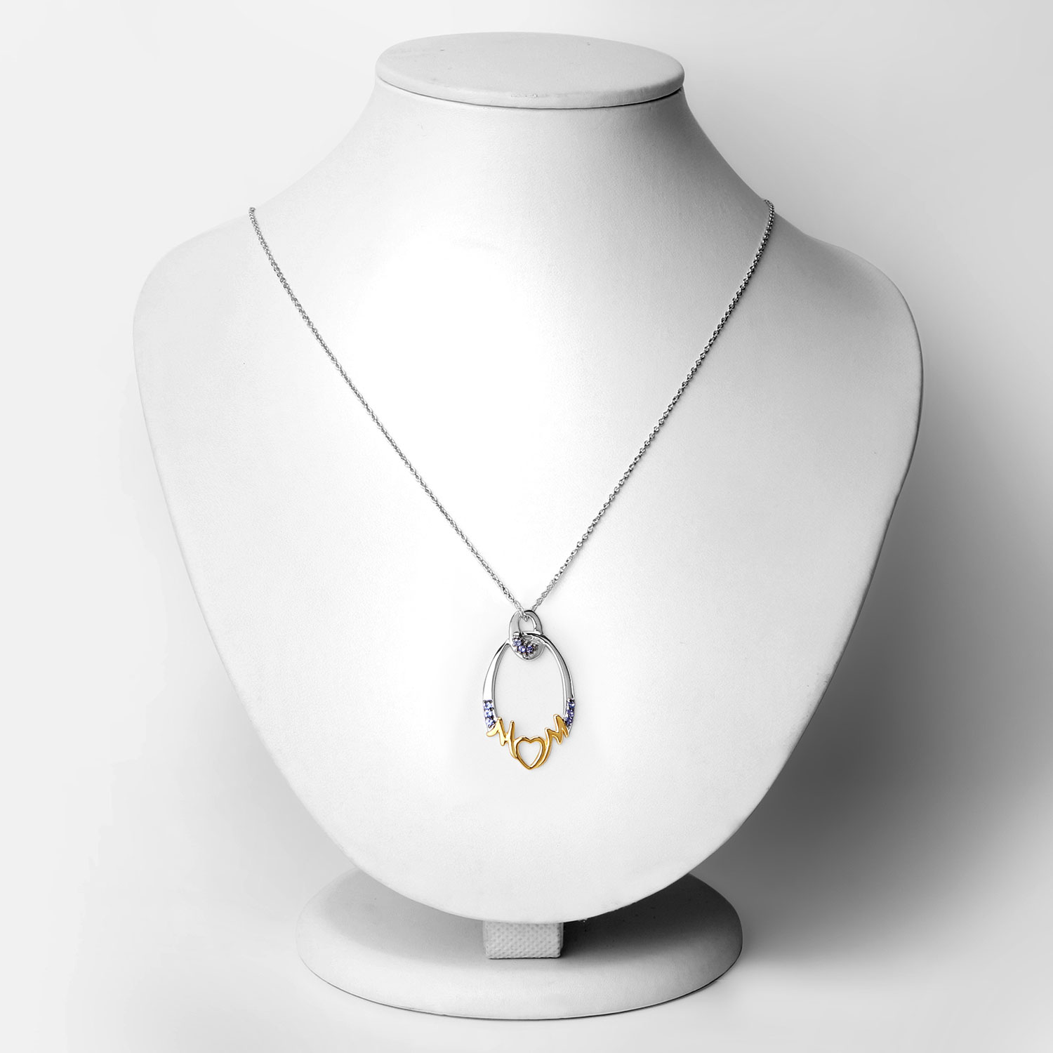 0.18 Carat Genuine Tanzanite .925 Sterling Silver Pendant 0.18 C.T.W Sterling Silver - view 3