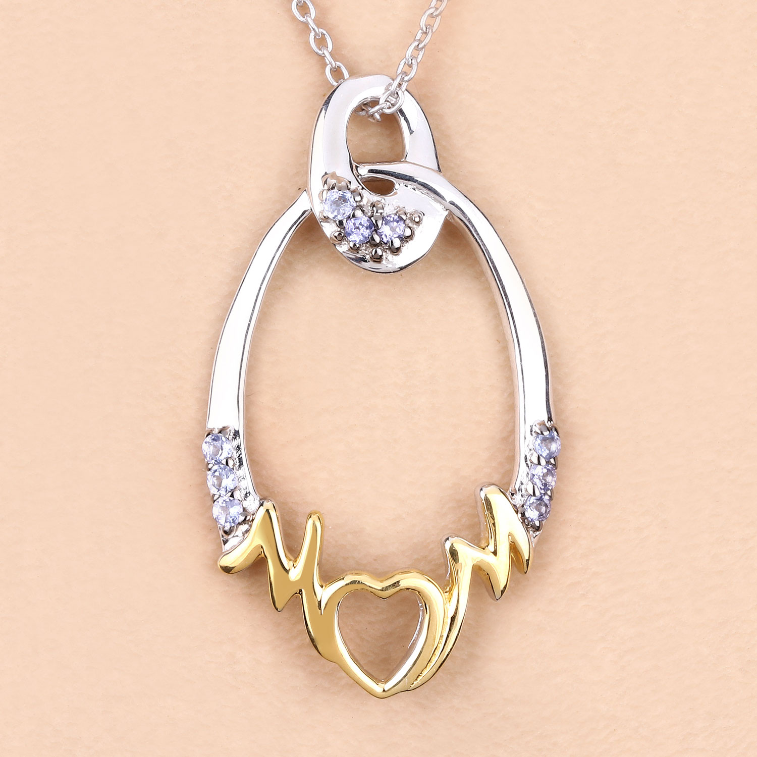 0.18 Carat Genuine Tanzanite .925 Sterling Silver Pendant 0.18 C.T.W Sterling Silver - view 7