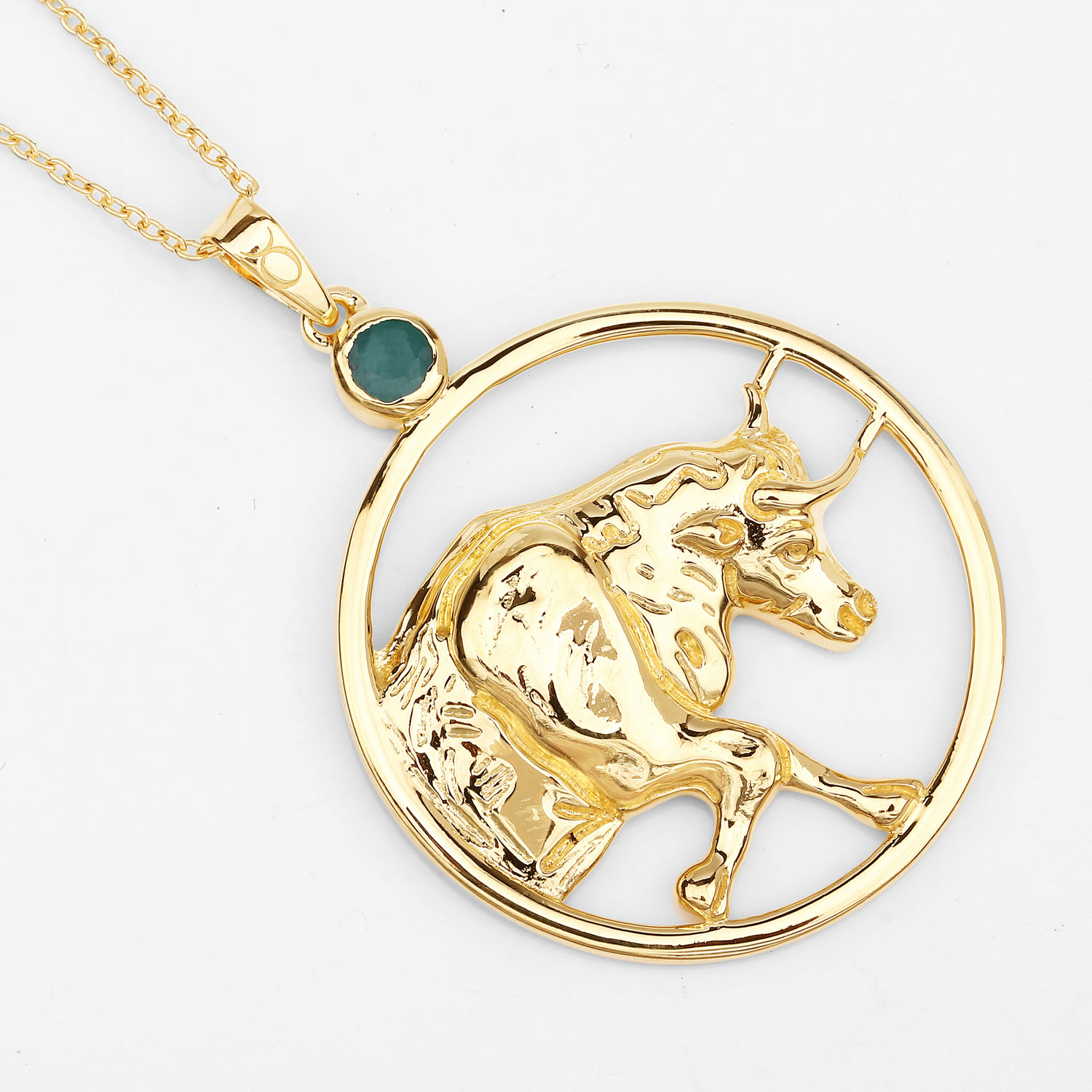 0.23 Carat Genuine Emerald .925 Sterling Silver Pendant 0.23 C.T.W Sterling Silver - view 3