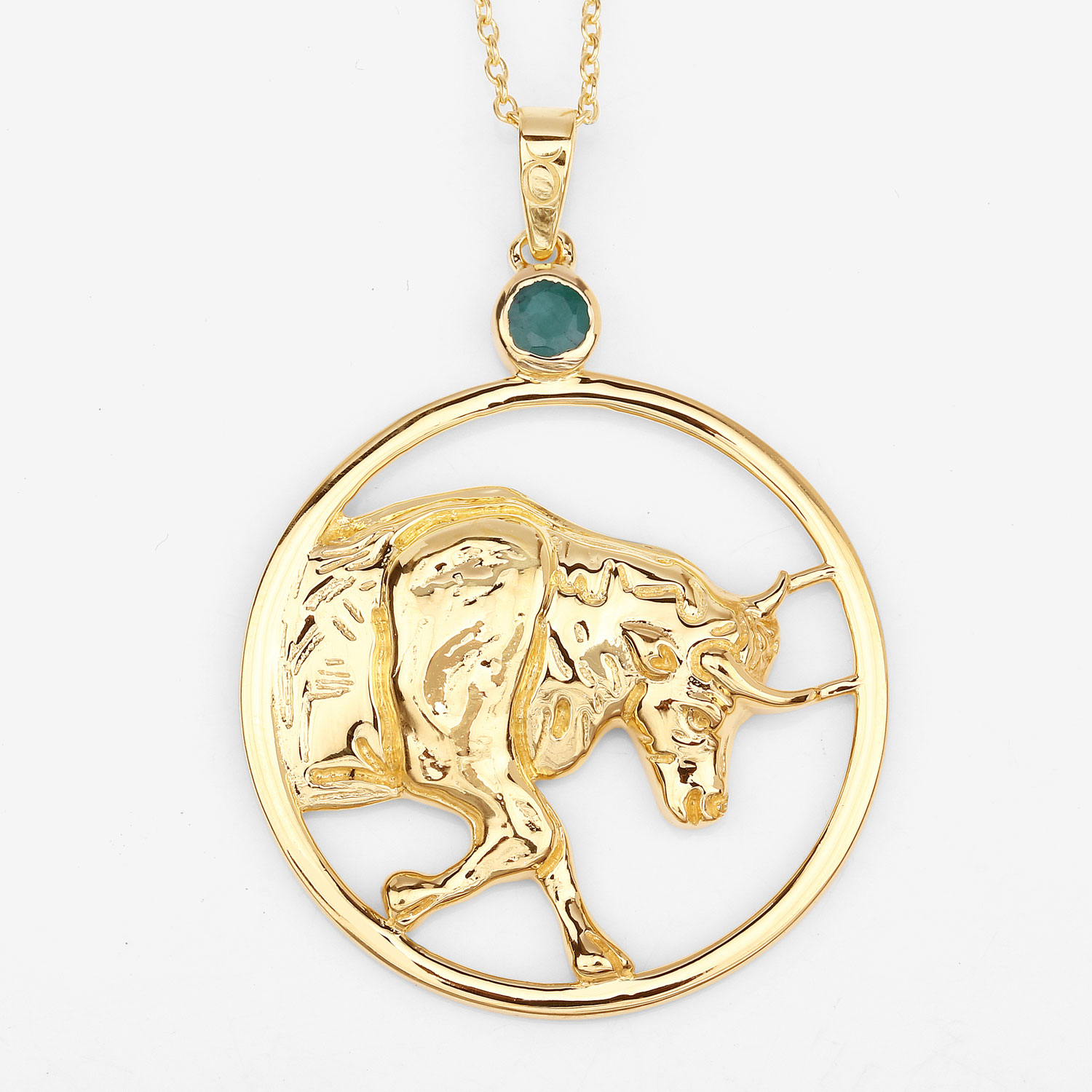 0.23 Carat Genuine Emerald .925 Sterling Silver Pendant 0.23 C.T.W Sterling Silver - view 7