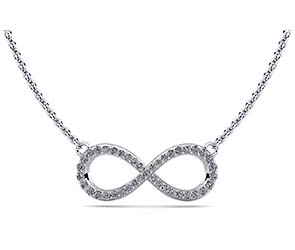 Illustrious Infinity Diamond Pendant