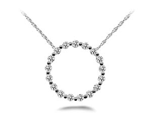 Stunning Diamond Circle Pendant