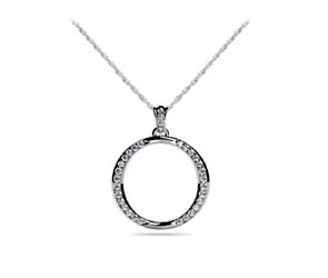 Diamond Accented Circe of Life Pendant