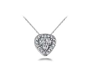 Triangle Shaped Designer Diamond Pendant