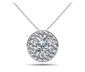 Surrounded With Love Diamond Pendant