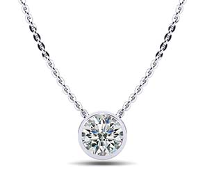 Solitaire Brilliant Round Diamond Pendant