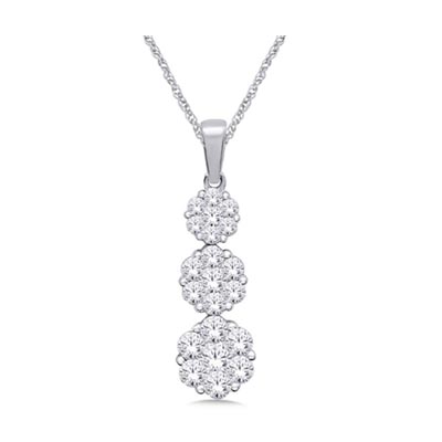 Diamond Fashion Pendant 1/2 Carat Total Weight