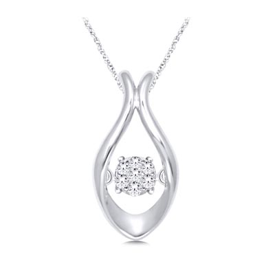 Moving Diamond Fashion Pendant 1/5 Carat Total Weight