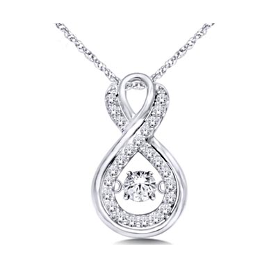 Moving Diamond Fashion Pendant 1/5 Carat Total Weight