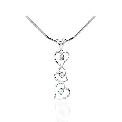 Diamond Ladies Heart Pendant .03 Carat Total Weight