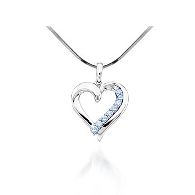 Diamond Heart Pendant 1/4 Carat Total Weight 1/4 Carat Total Weight