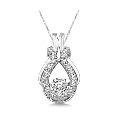 Moving Diamond Fashion Pendant 3/8 Carat Total Weight