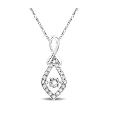 Moving Diamond Fashion Pendant 1/3 Carat Total Weight