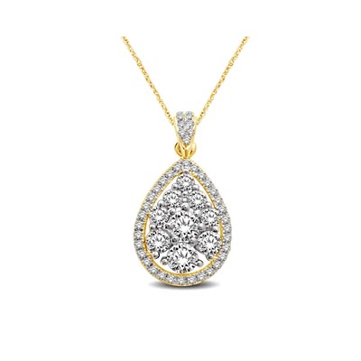 Diamond Fashion Pendant .90 Carat Total Weight