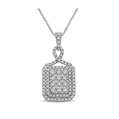 Diamond Fashion Pendant .90 Carat Total Weight