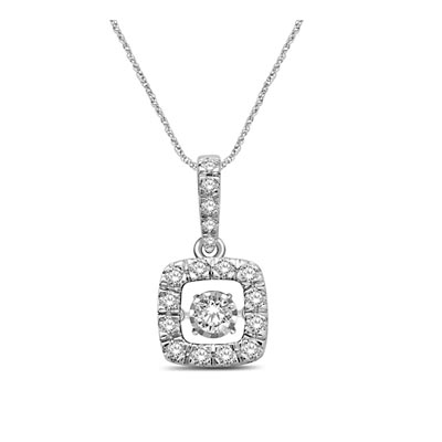 Moving Diamond Fashion Pendant 1.0 Carat Total Weight