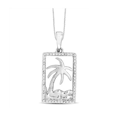 Oasis Diamond Pendant 1/10 Carat Total Weight