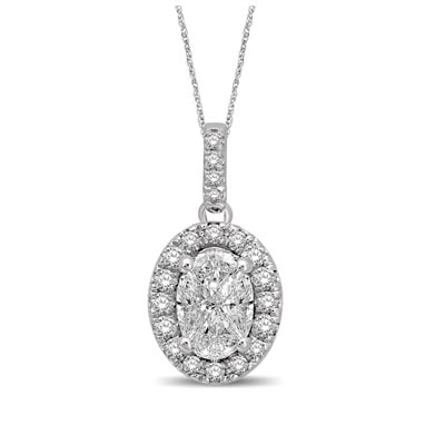 Lovecuts Diamond Fashin Pendant 3/8 Carat Total Weight