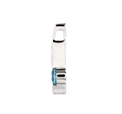 Aquamarine Necklace Pendant 1/3 Carat Total Weight