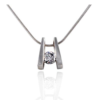 Diamond Slide Pendant 1/4 Carat Total Weight