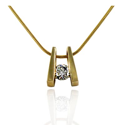 Diamond Slide Pendant 1/4 Carat Total Weight