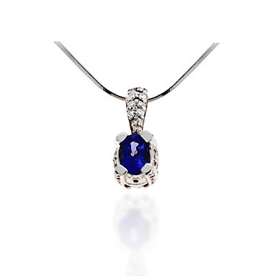 Tanzanite & Diamond Designer Pendant 1.08 Carat Total Weight