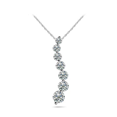 Diamond Journey Shared Prong Pendant 1/4 Carat Total Weight