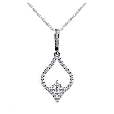 Spade Diamond Pendant 1/3 Carat Total Weight