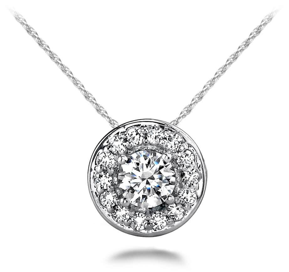 Designer Round Diamond Pendant 1/5 Carat Total Weight