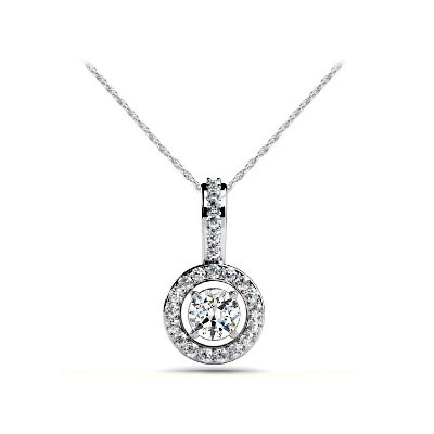 Wifes Favorite Designer Diamond Pendant 1/3 Carat Total Weight