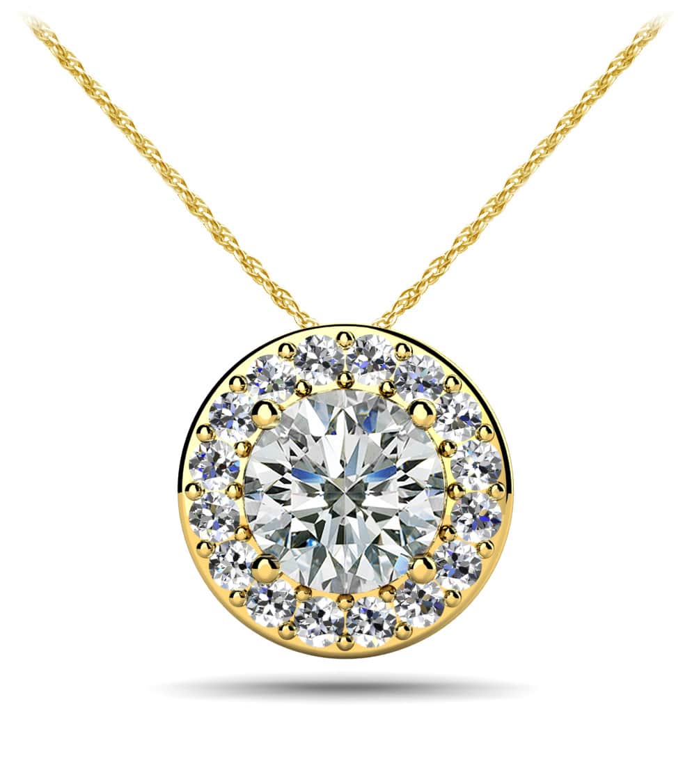 Surrounded With Love Diamond Pendant 1/3 Carat Total Weight