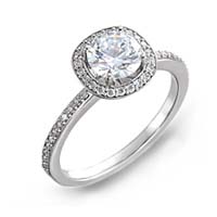 Halo Diamond Engagement Ring Diamond Engagement Ring