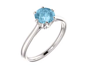 Aquamarine Engagement Ring